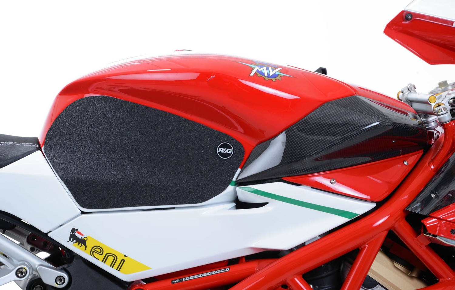 R&G Racing Tank Traction 2-Grip Kit for the MV Agusta F4 1000R '10-'19 / F4 RR '10-'20 / F4 RC '11-'20 R&G Racing Tank Traction 2-Grip Kit for the MV Agusta F4 1000R '10-'19 / F4 RR '10-'20 / F4 RC '11-'20